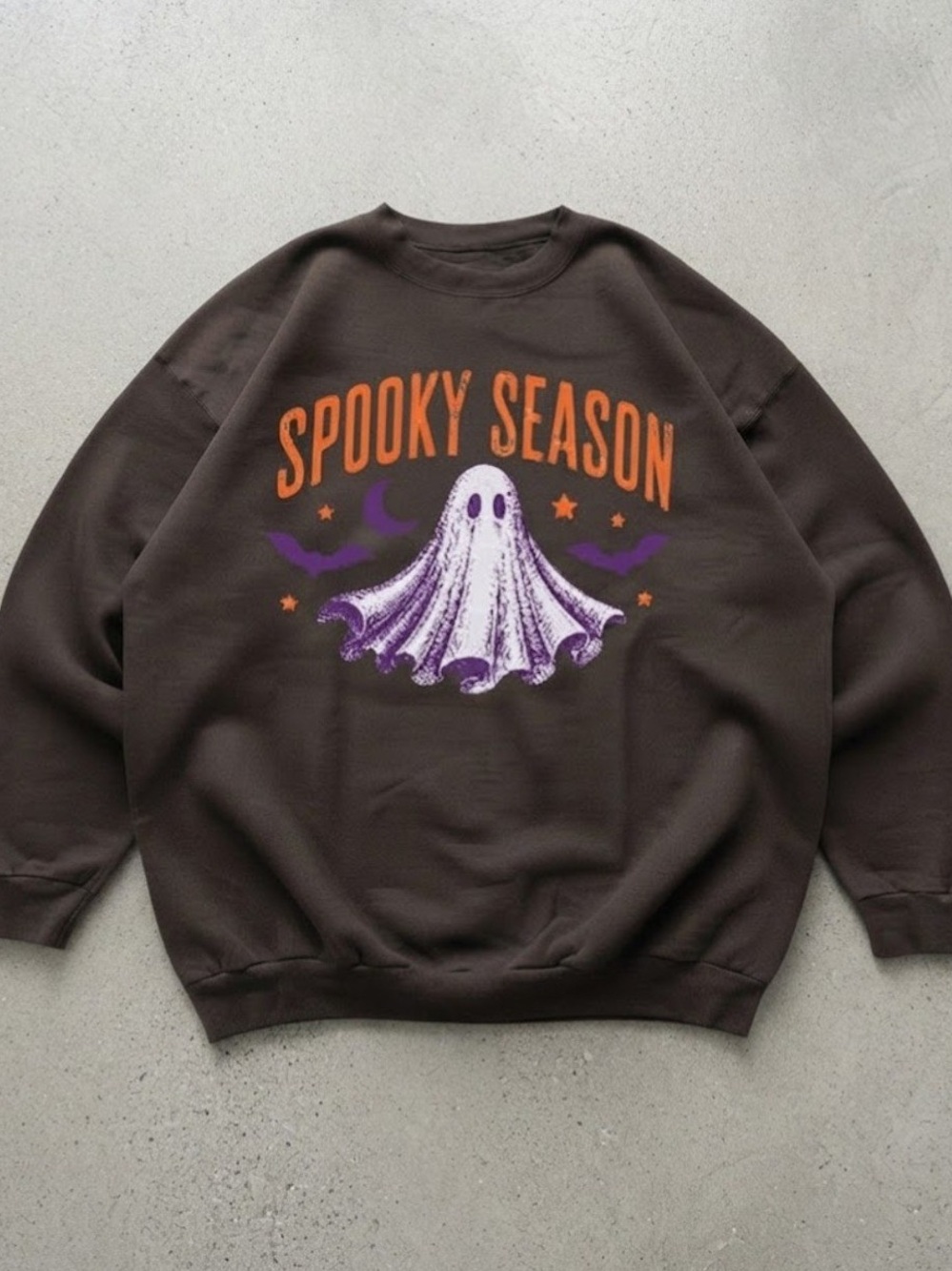 Spooky Season Ghost Halloween Graphic Heavy Gildan Sweatshirt